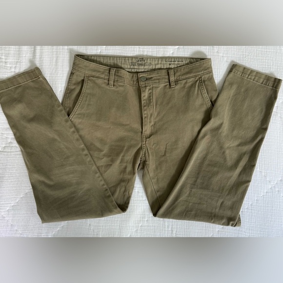 Levi’s XX Chino Standard Taper Pants W32 L30 Olive Green Casual Workwear - Picture 7 of 12
